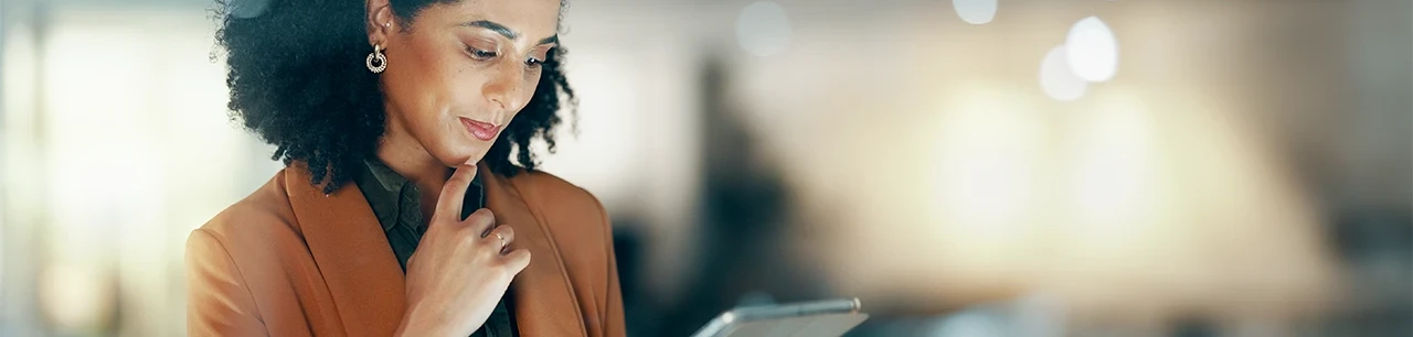 Woman working on laptop